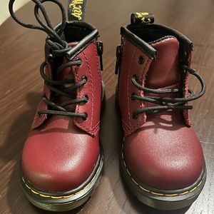 SOLD***Dr. Martens baby Boots Size 5 burgundy